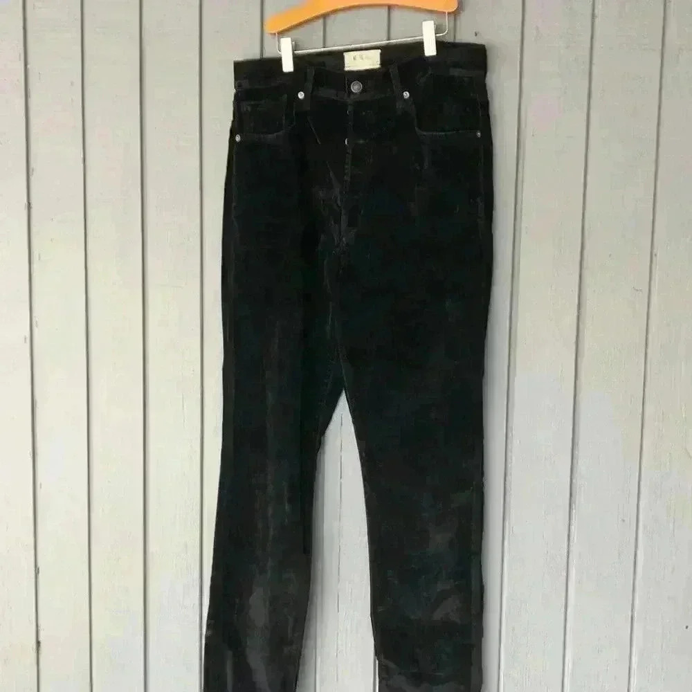 We The Free Black Velvet Pants sz 31